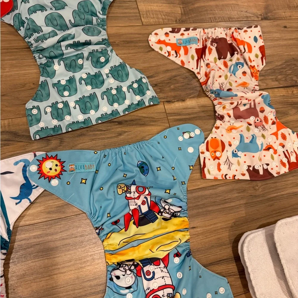 Alva baby cloth diapers pocket inserts